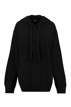 Knitted hoodie-0
